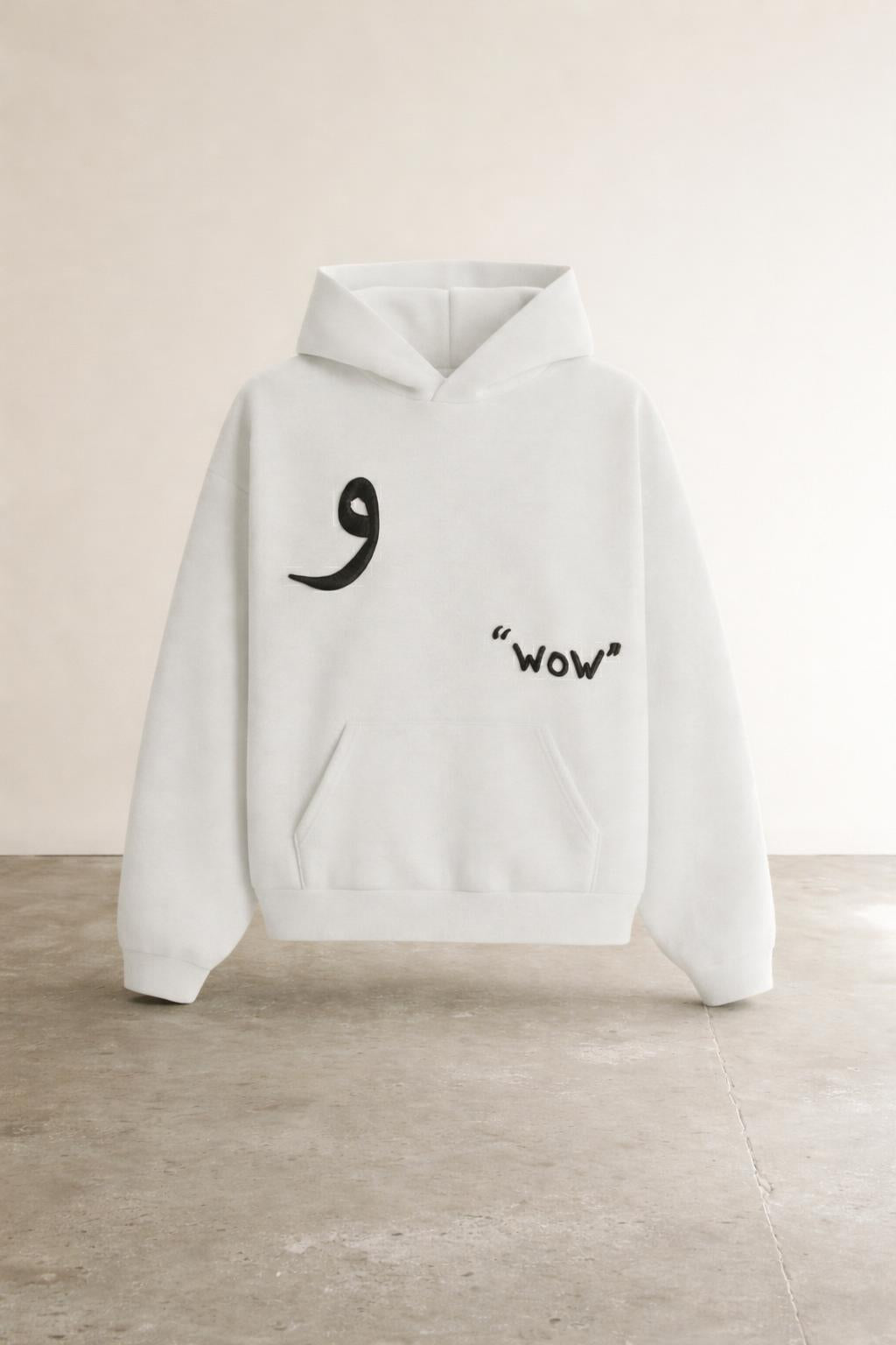 Lay-flat product shot of Classic Hoodie White