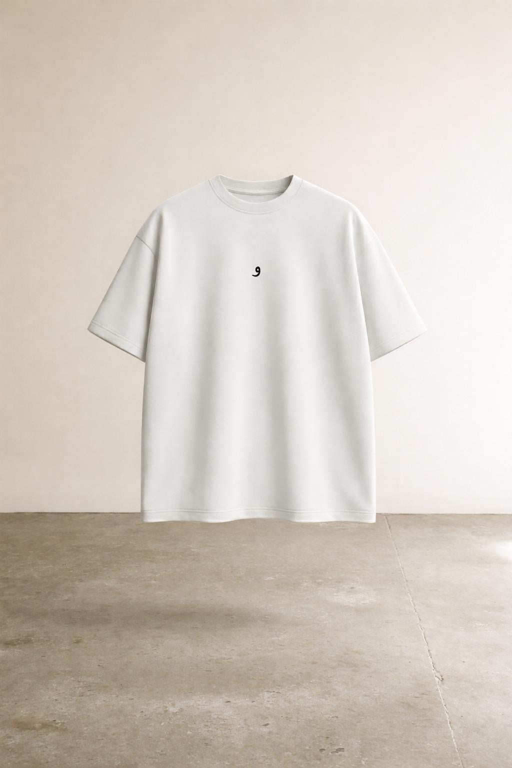 Lay-flat product shot of Mini Logo Tee White