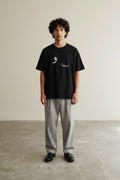 Full body view of the model wearing Classic Tee Black