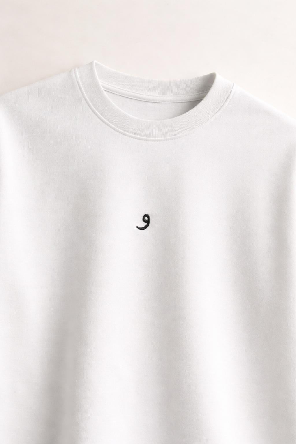 Detail shot of Mini Logo Tee White